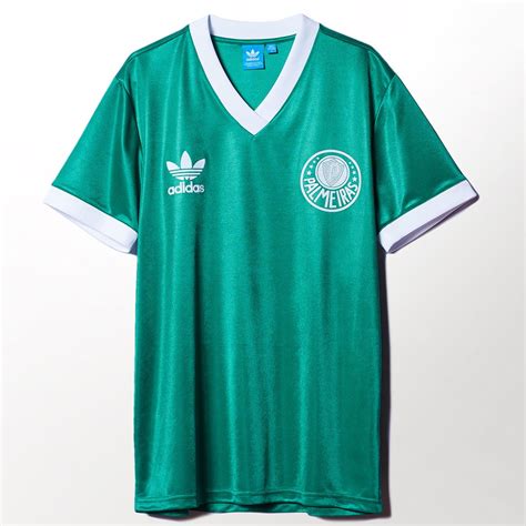 ciadotenis products camisa estilo retro palmeiras manga curta adidas originals